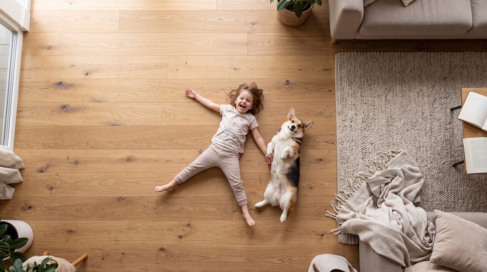 Houten vloer en vloerverwarming