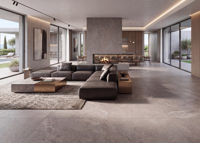 Luxe moderne villa aangepast
