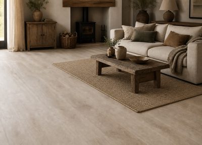 PVC vloer woonkamer creamy pearl