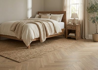 Golden oak met mat