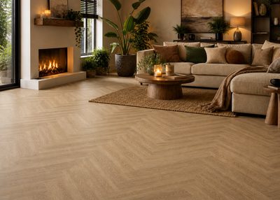 pvc vloer woonkamer Golden oak