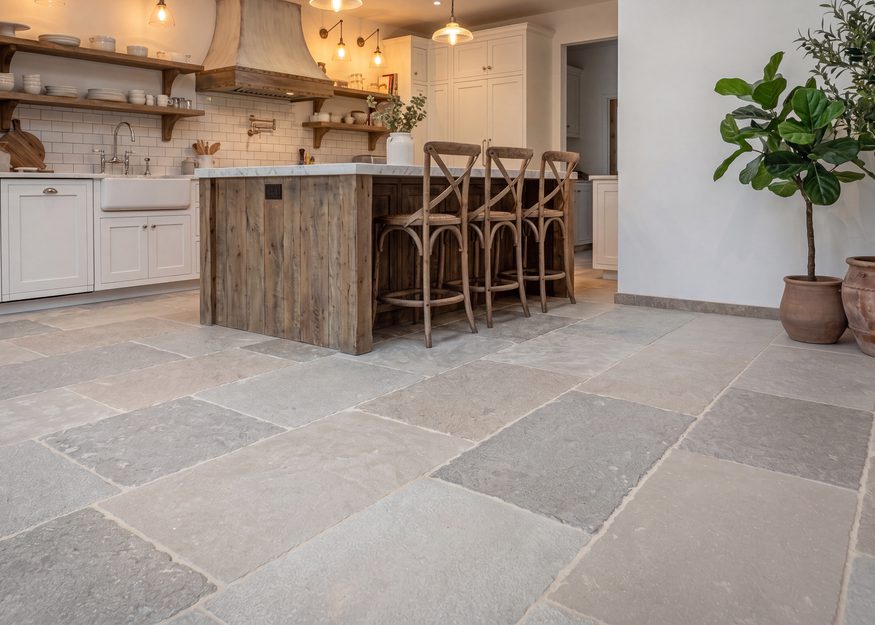 Chateau de versailles beige natuursteen vloer groter