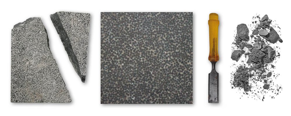 Compositie Hardsteen Blauwgrijs