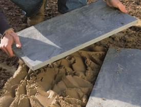 Terrastegels leggen
