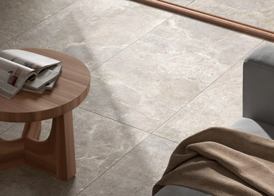 vloertegels woonkamer nibo stone Aeterno crema
