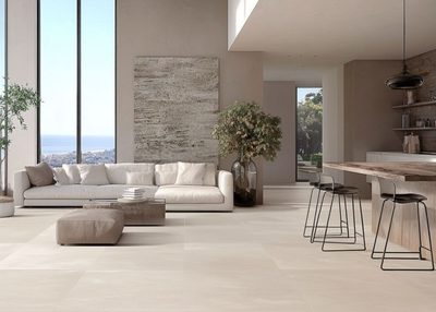 Serenity Stone white keramische vloertegels keuken