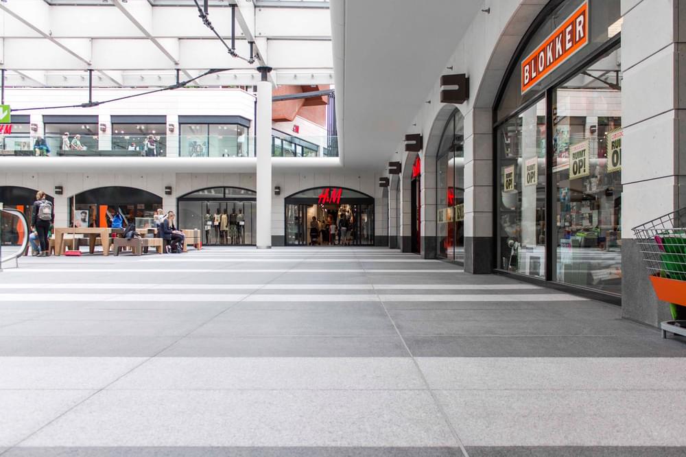 Granieten Vloertegels Winkelcentrum Arena Nibo Stone