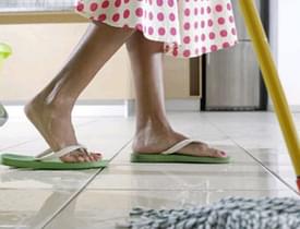 Schoonmaken werkster