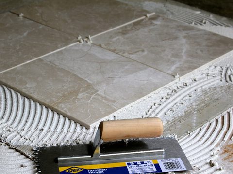 How to lay marble tile