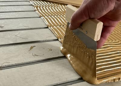 Houten vloer leggen